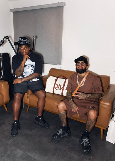 MILLO GANG DESIGNER % BROWN SHORTS