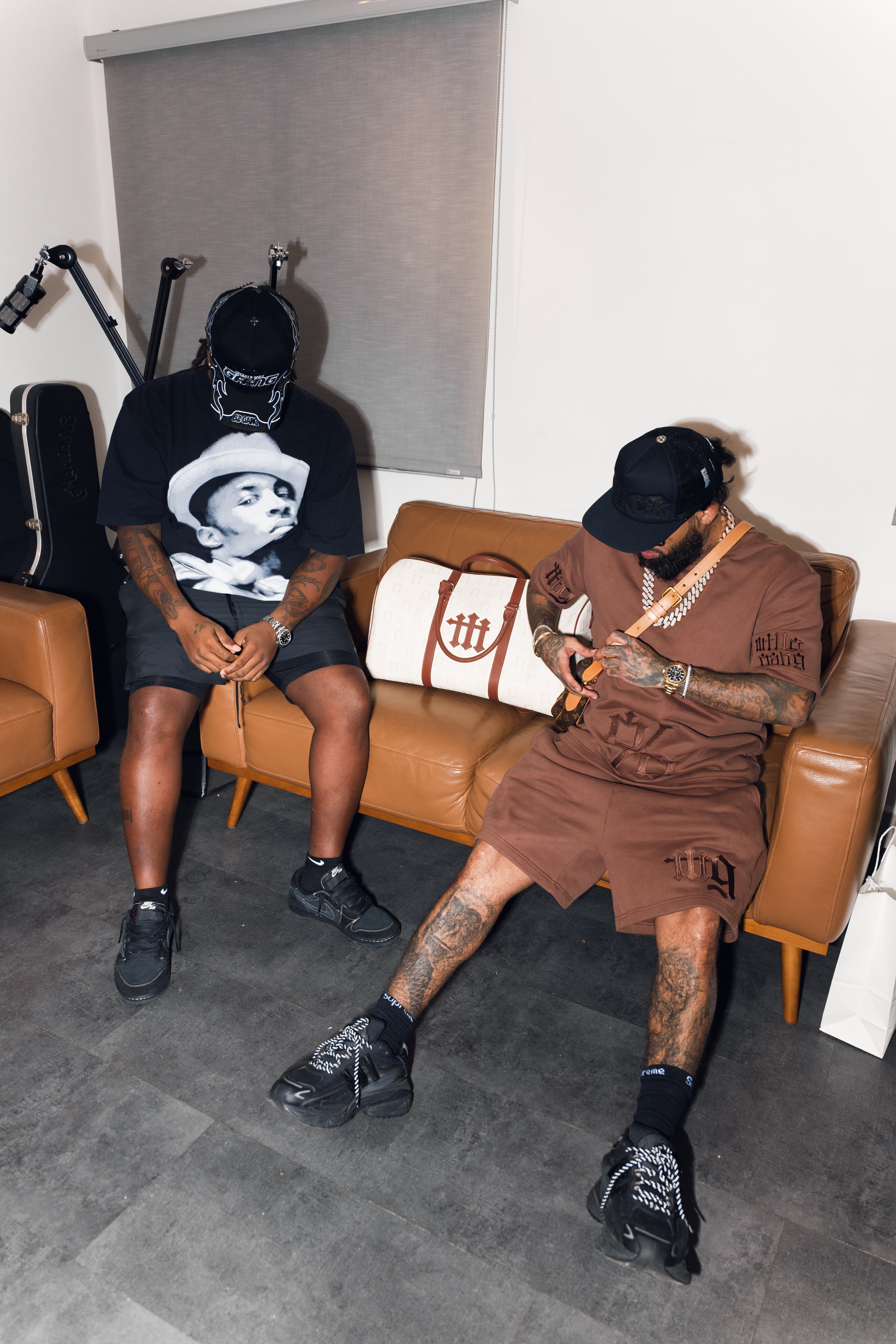 Brown Shorts, Millo Gang Designer %