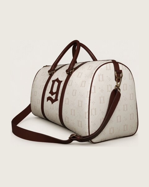 Side view of the Millo Gang MG monogram weekender